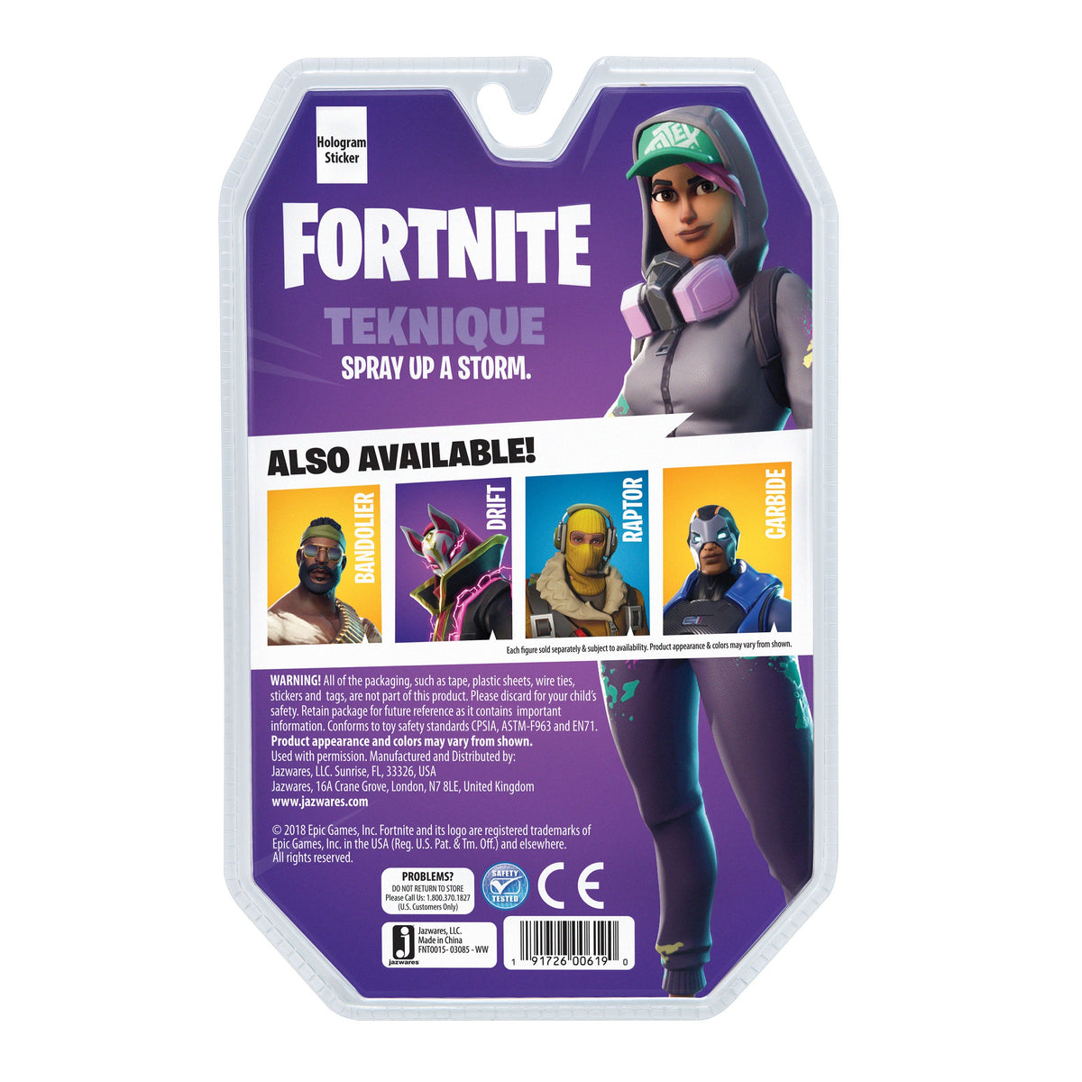 Fortnite 4-Inch Solo Mode Figure -Teknique