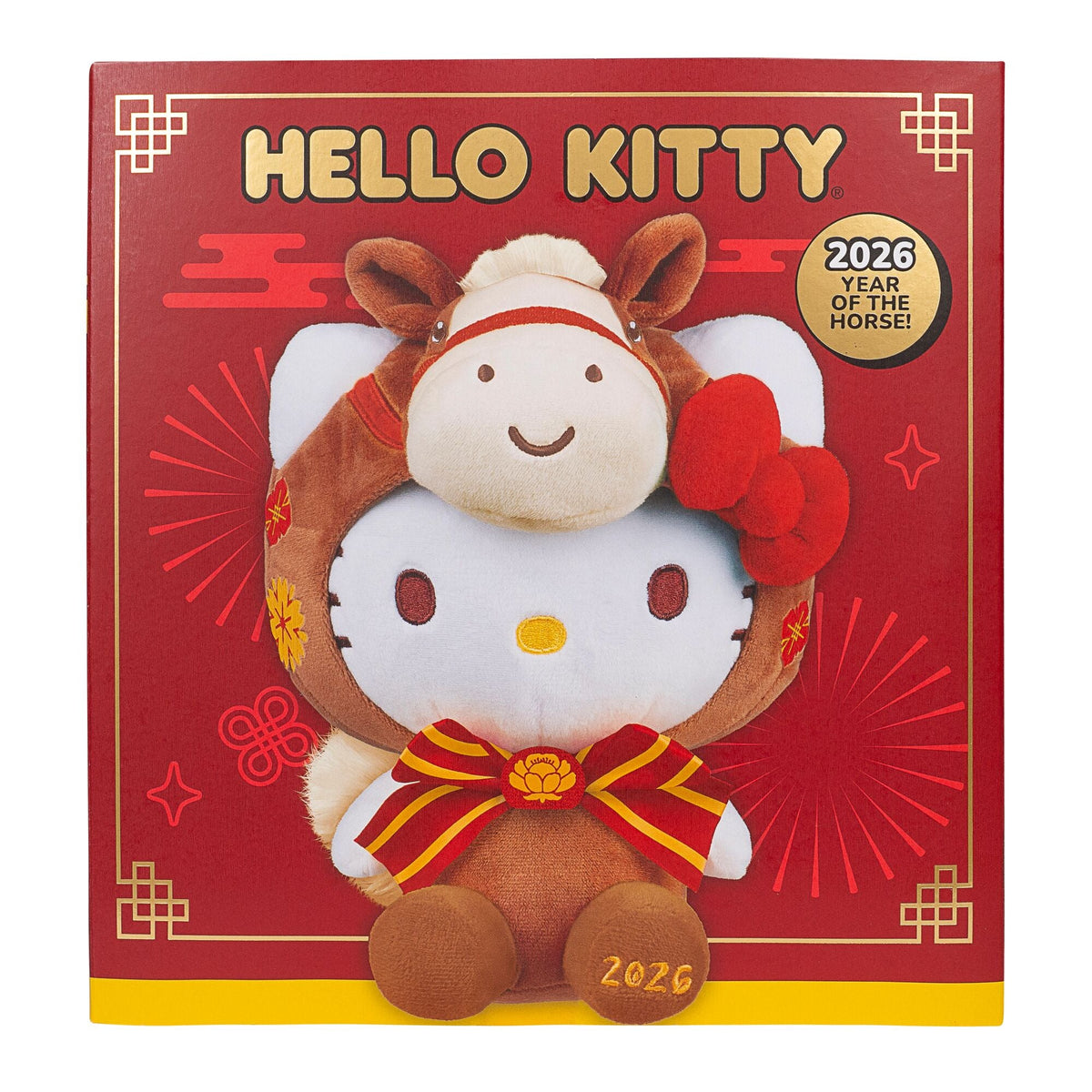 Hello Kitty and Friends 8-Inch Hello Kitty 2026 Year of the Horse New Year Plush - Limited Edition