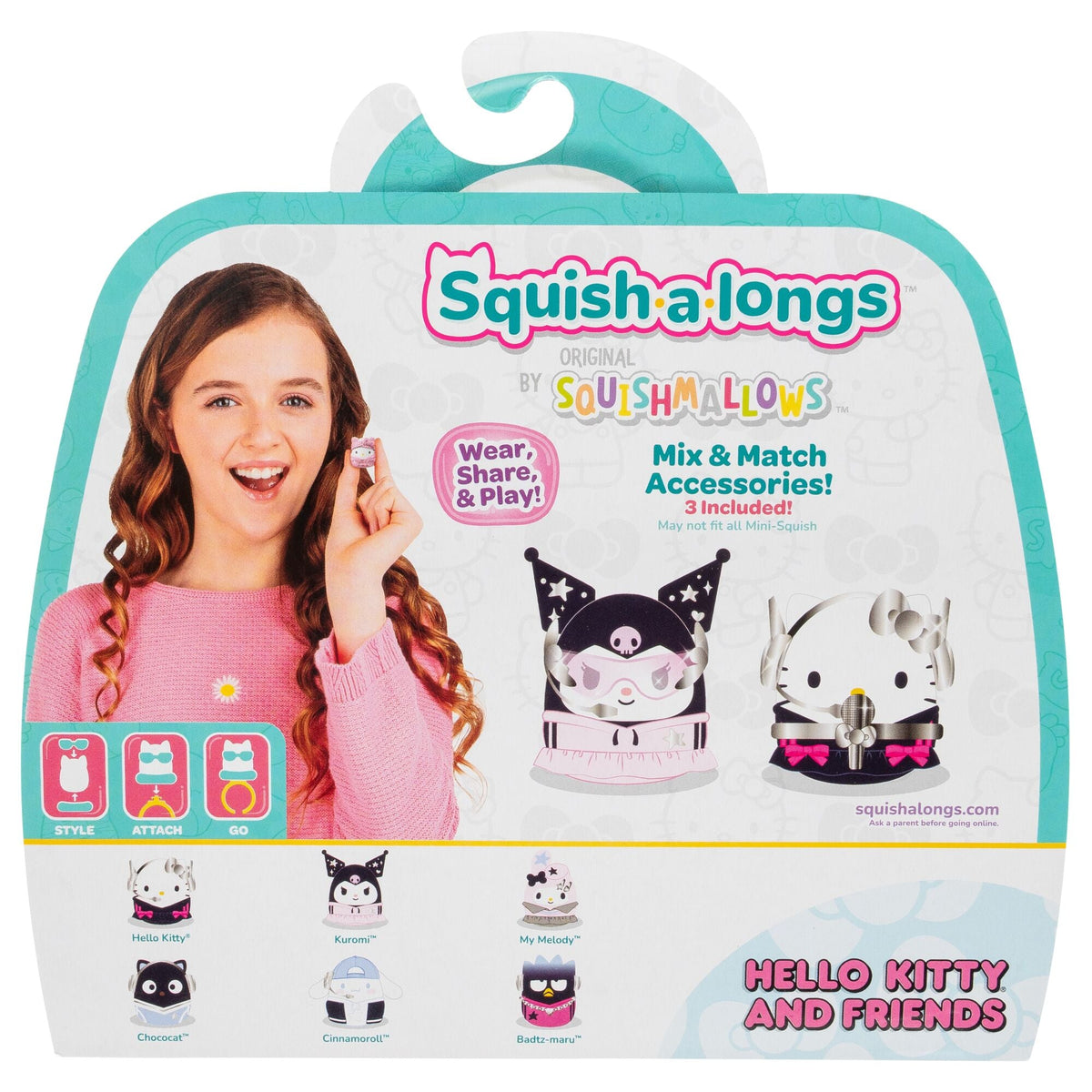 Squish-a-longs Hello Kitty and Friends Chart Toppers 6-Pack