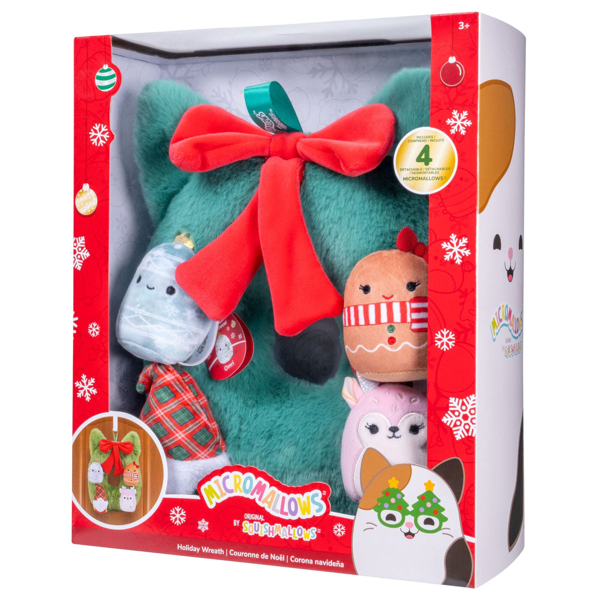 Squishmallows 4-Pack Micromallows Holiday Wreath