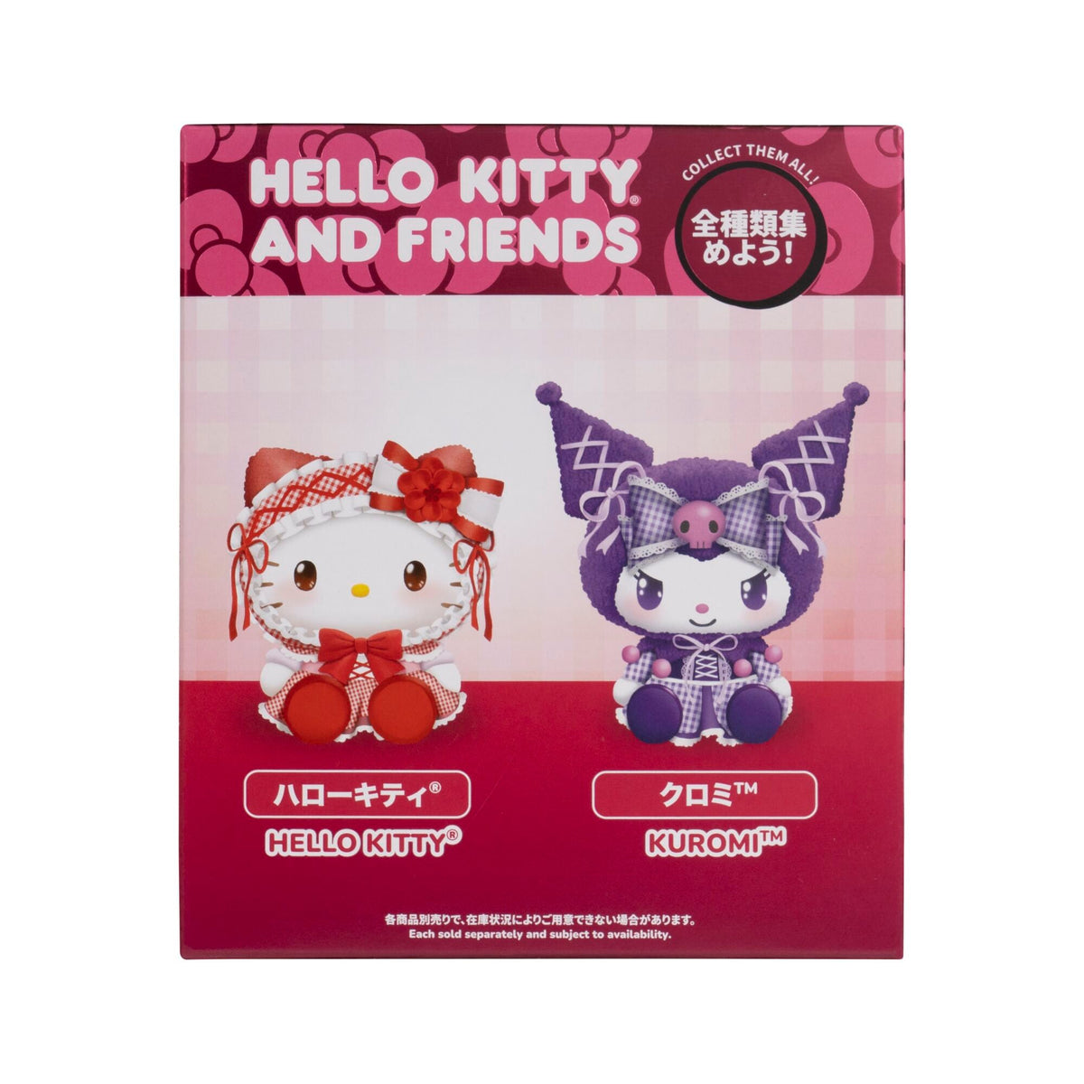 Hello Kitty and Friends 6-Inch Hello Kitty Lolita Bestie Roto Plush Clip-On
