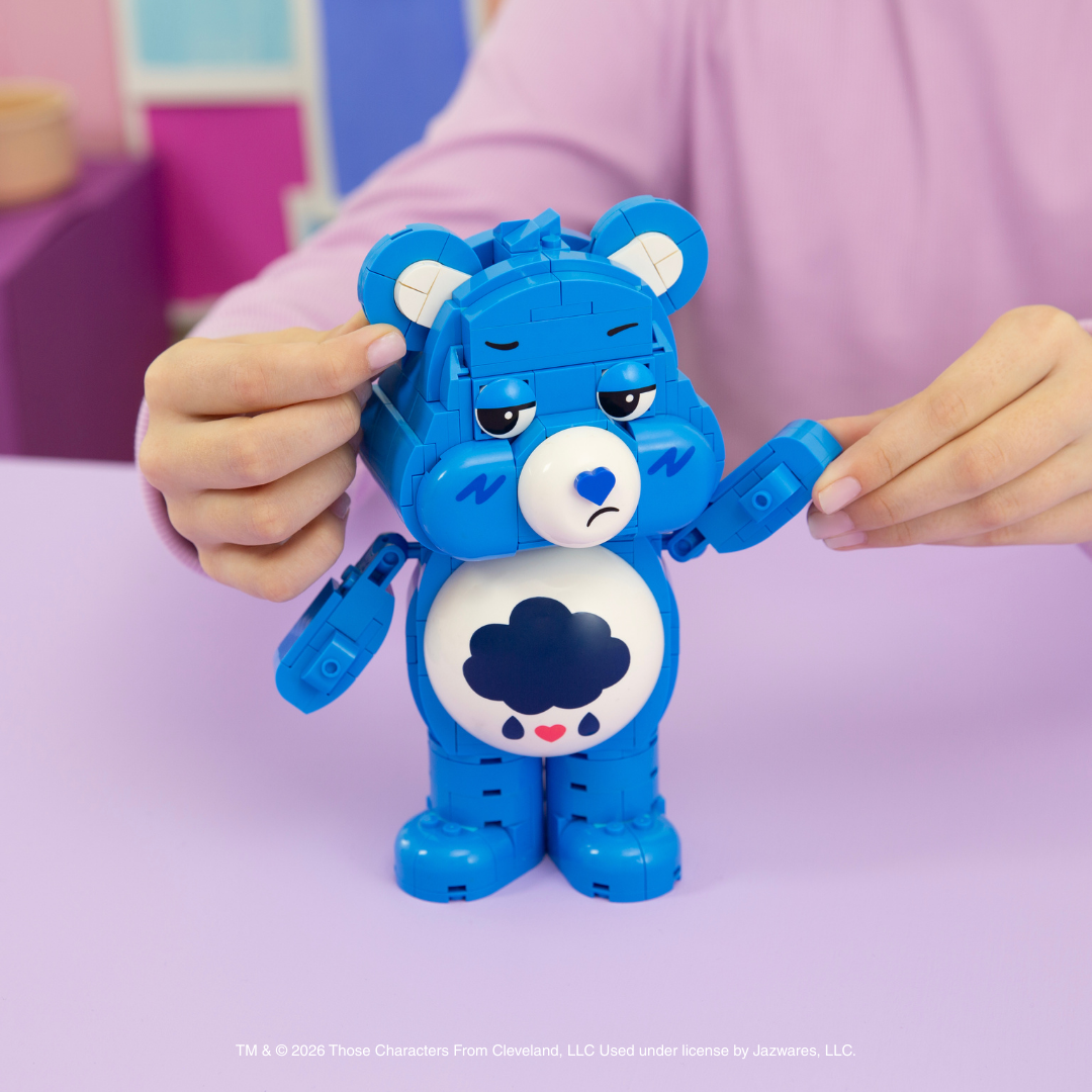 Care Bears Grumpy Bear Building Set - 7-Inch Buildable Articulated Figure