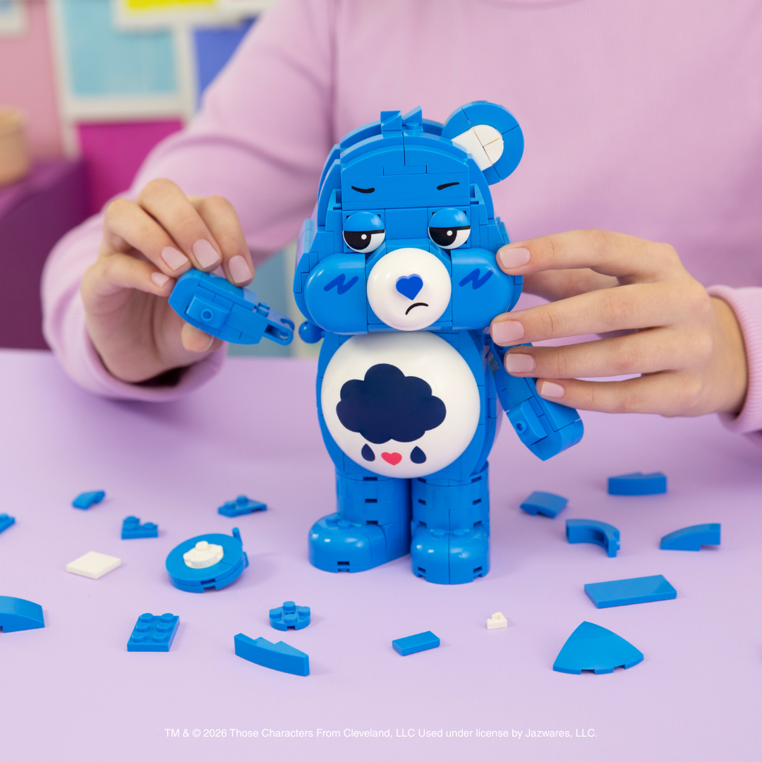 Care Bears Grumpy Bear Building Set - 7-Inch Buildable Articulated Figure