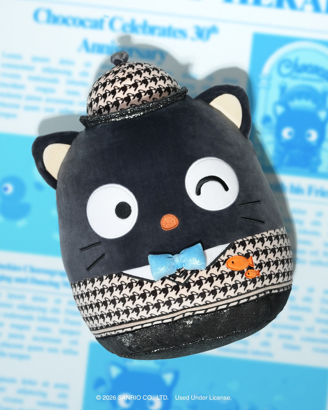 Hello Kitty and Friends 12-Inch Chococat Anniversary Squishmallows