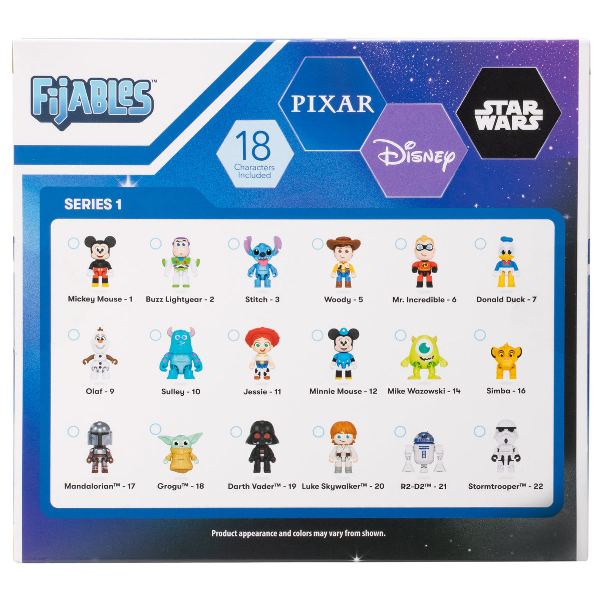 Fijables Disney, Pixar, & Star Wars 18-Pack (Series 1)