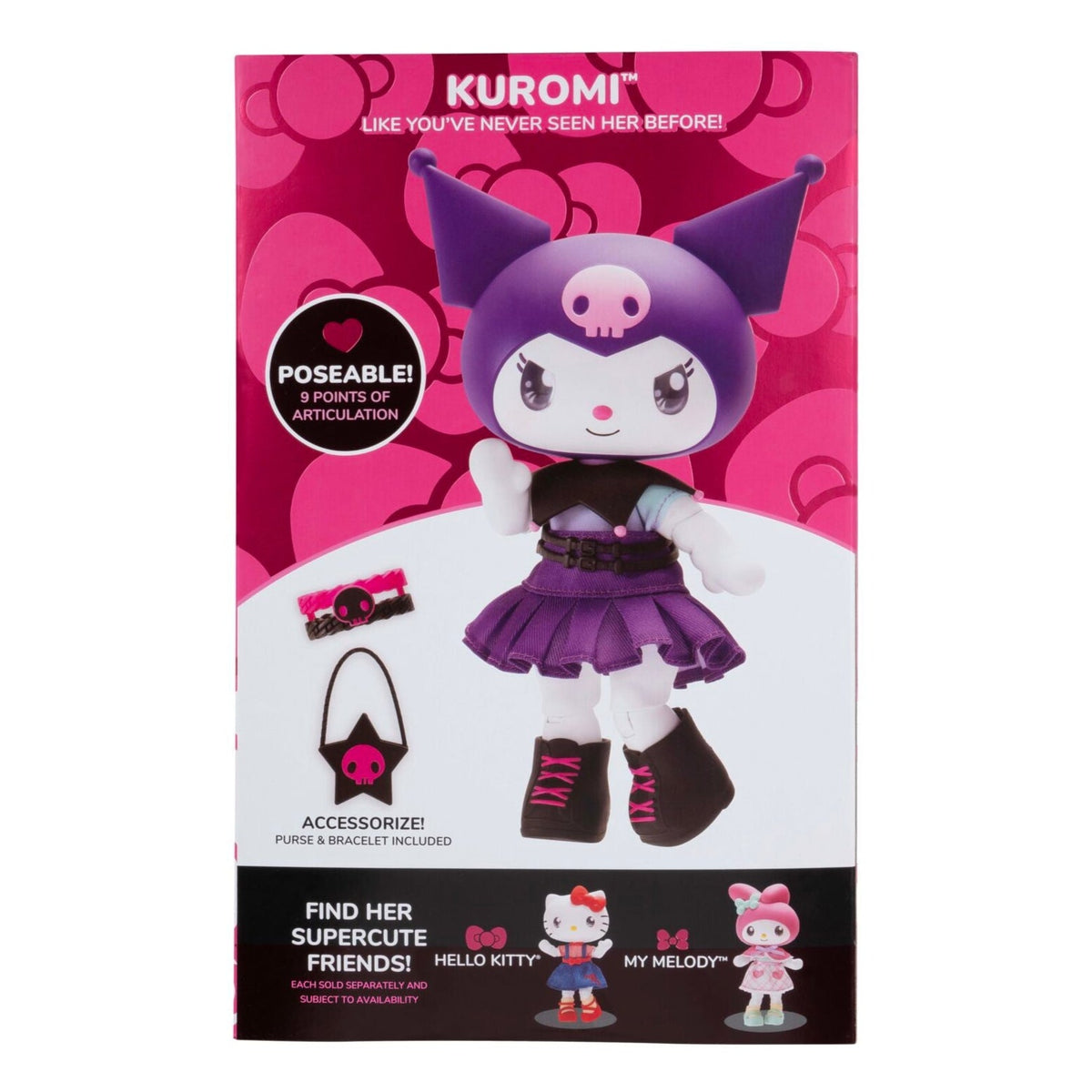 Hello Kitty and Friends Premier 8-Inch Classic Kuromi Articulated Figure