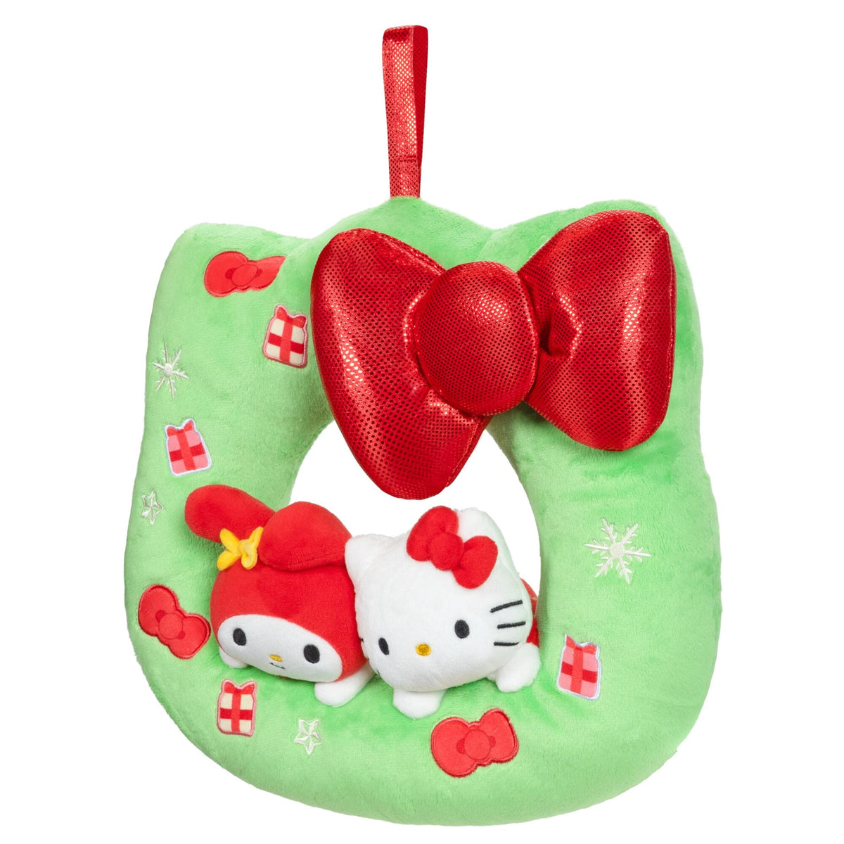 Hello Kitty and Friends 12-Inch Plush Holiday Wreath