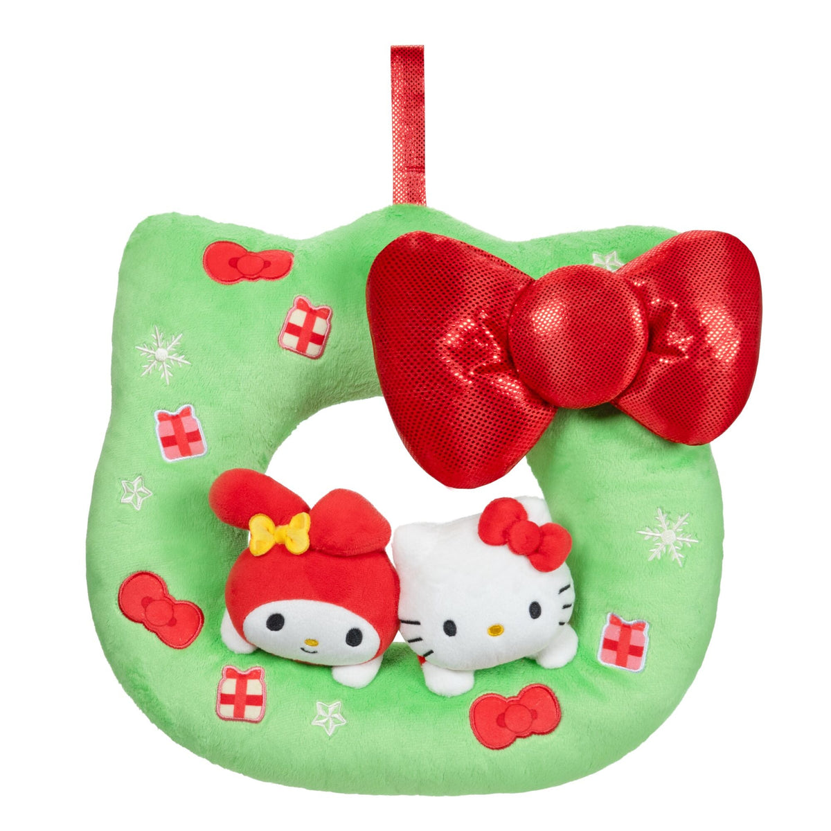 Hello Kitty and Friends 12-Inch Plush Holiday Wreath