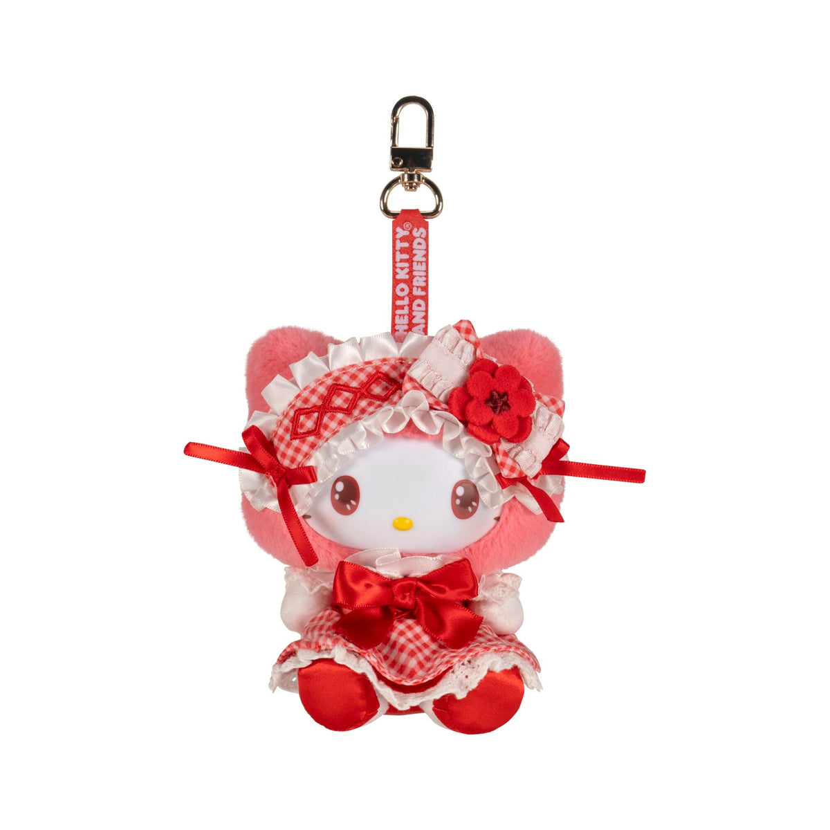 Hello Kitty and Friends 6-Inch Hello Kitty Lolita Bestie Roto Plush Clip-On