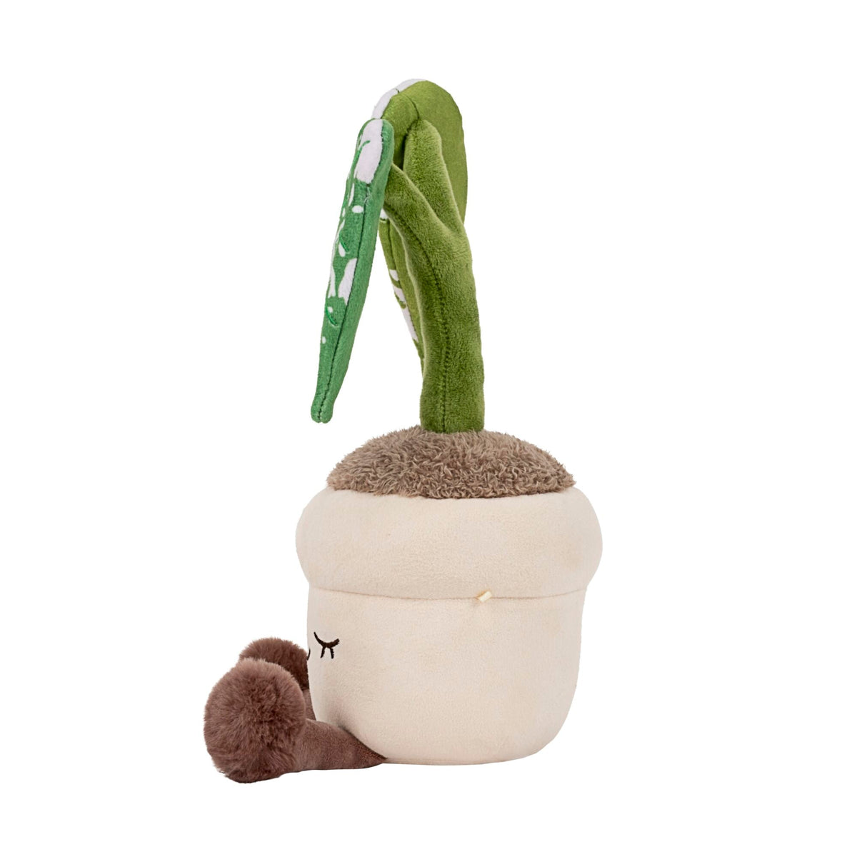 Greenhouse by Russ 12-Inch Grey Monstera Plant Plush