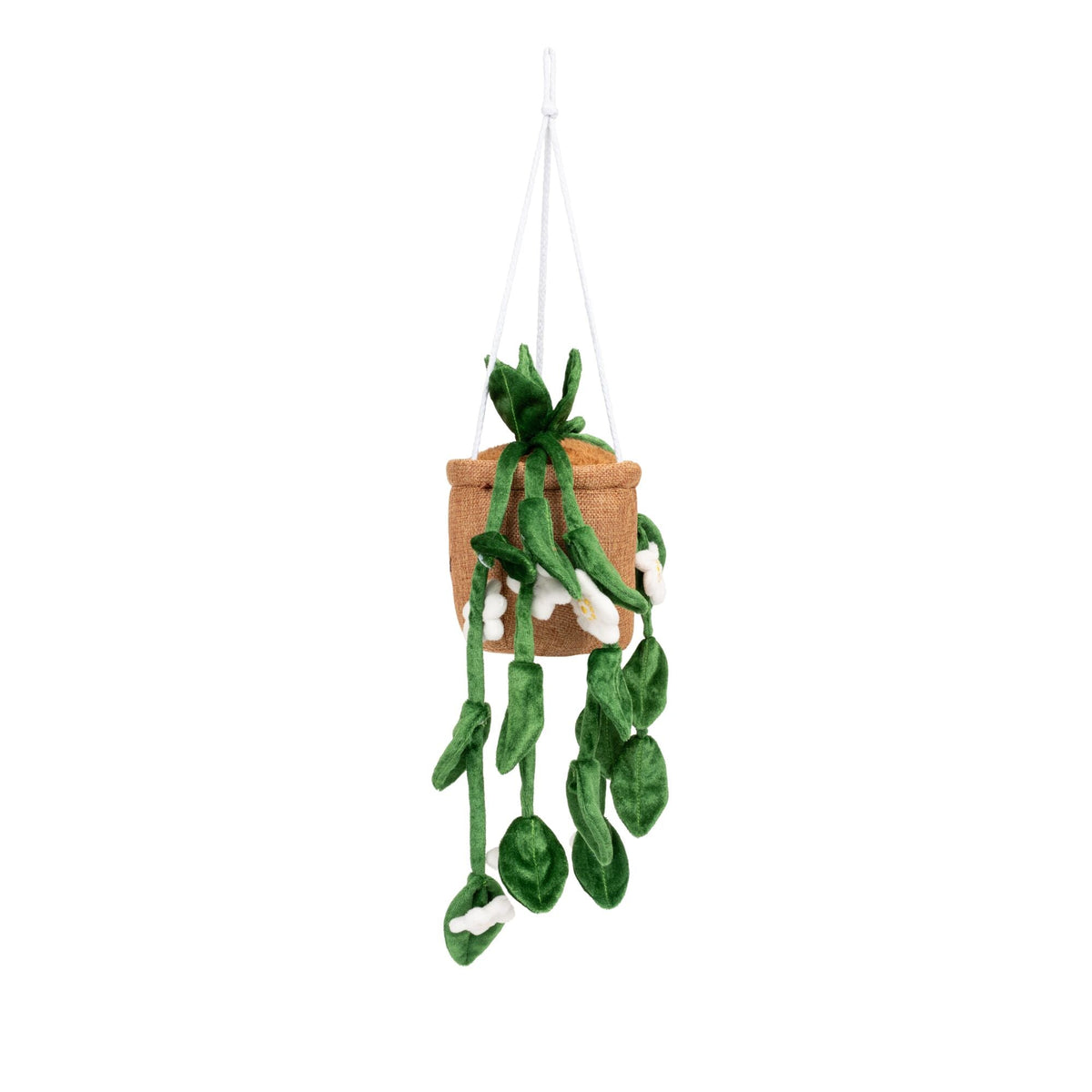 Greenhouse by Russ 8-Inch Hanging Plant with Flowers Plush