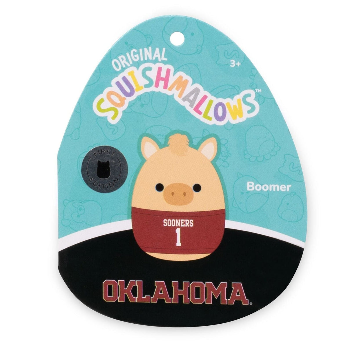 University of Oklahoma 3.5-Inch Boomer Plush Clip