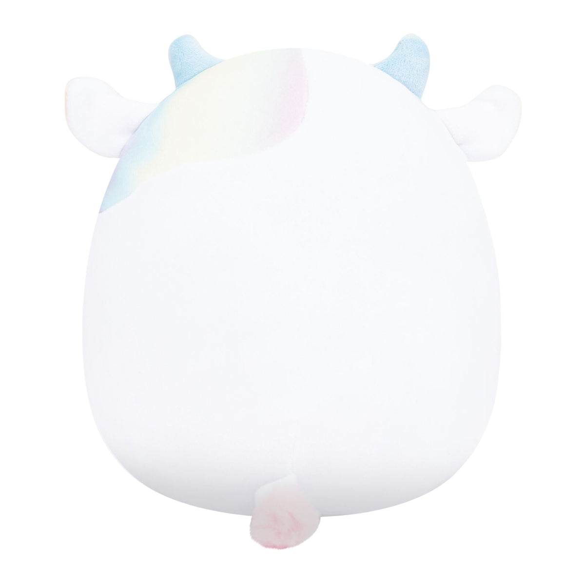 5-Inch Belozi the White And Rainbow Tie-Dye Cow Holding Cotton Candy