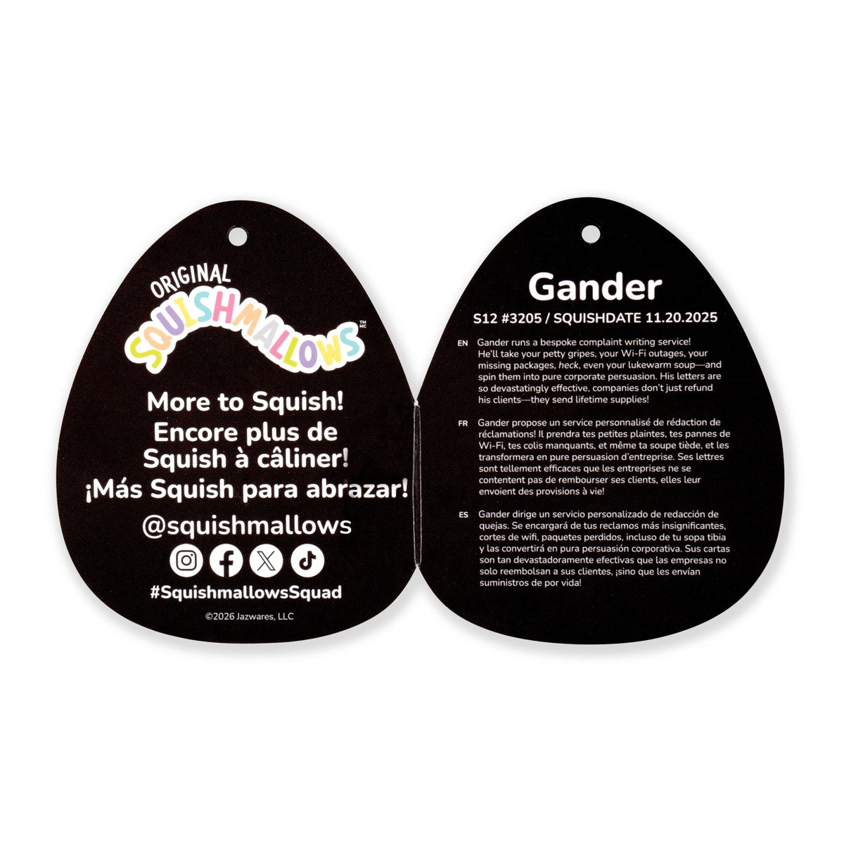 12-Inch Select Series Gander the Flocked Angry Goose