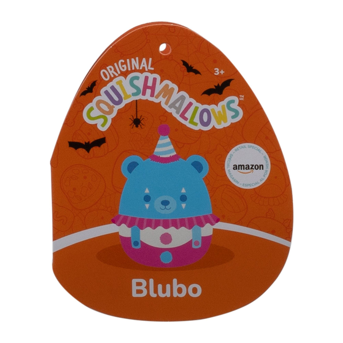 14-Inch Blubo the Neon Blue Bear in Pink Clown Costume