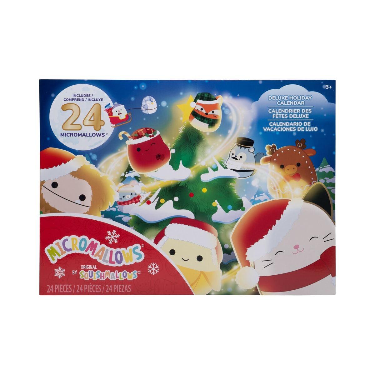 Squishmallows 24-Day Micromallows Holiday Plush Advent Calendar