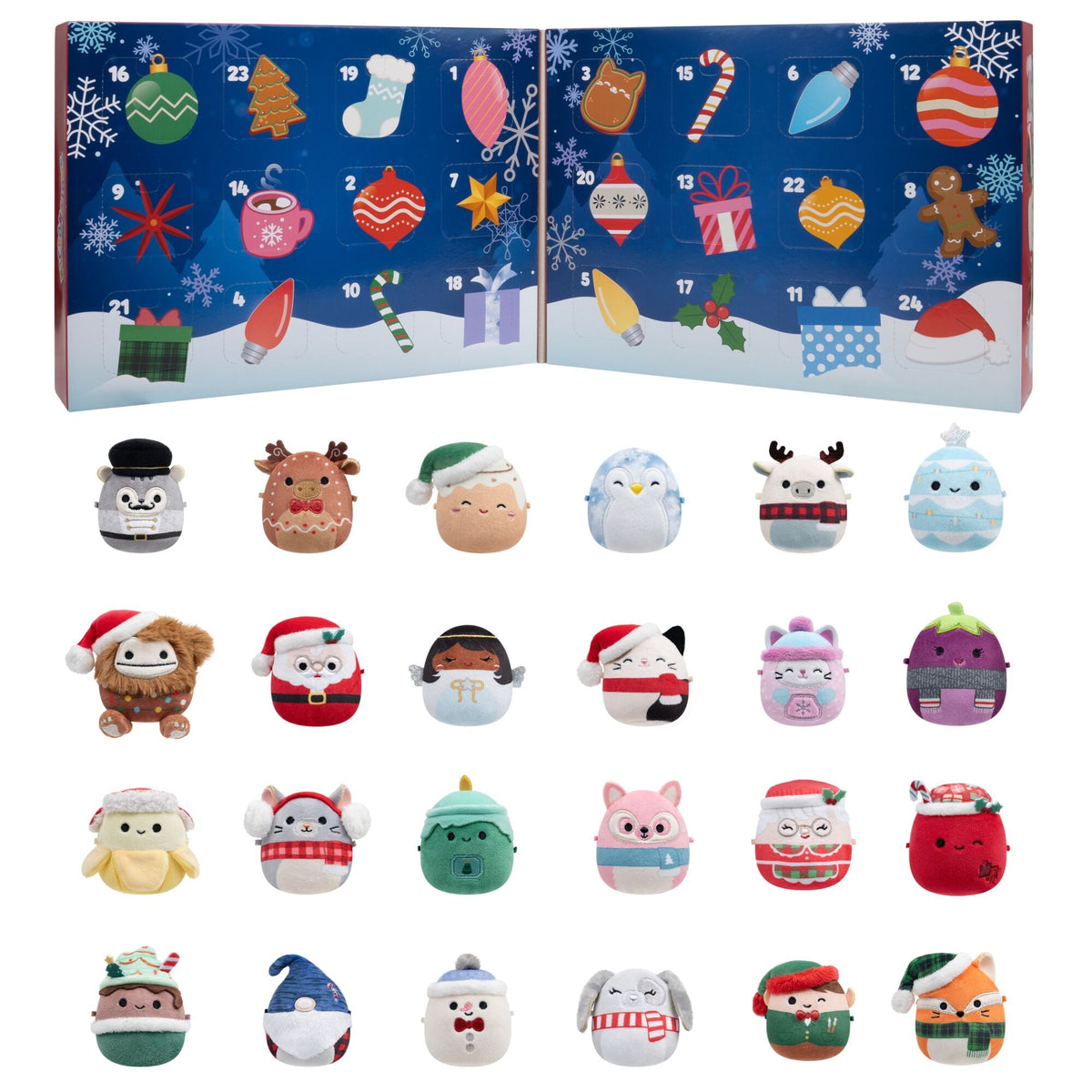 Squishmallows 24-Day Micromallows Holiday Plush Advent Calendar