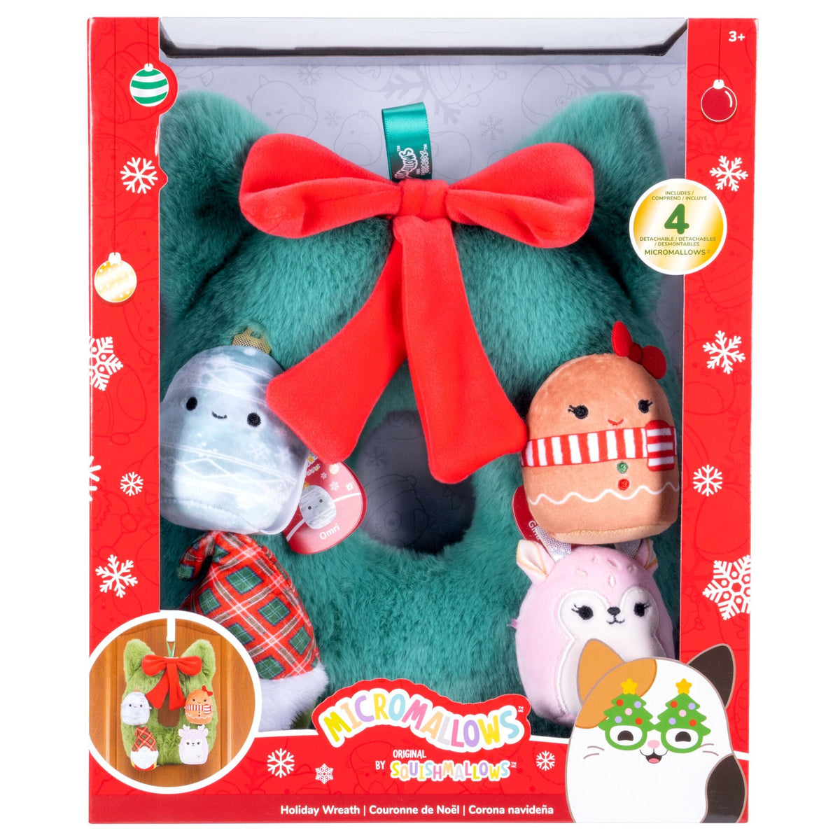 Squishmallows 4-Pack Micromallows Holiday Wreath