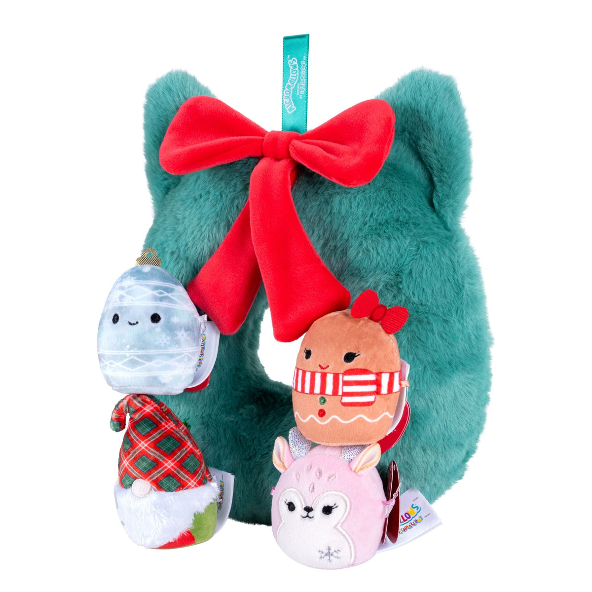 Squishmallows 4-Pack Micromallows Holiday Wreath