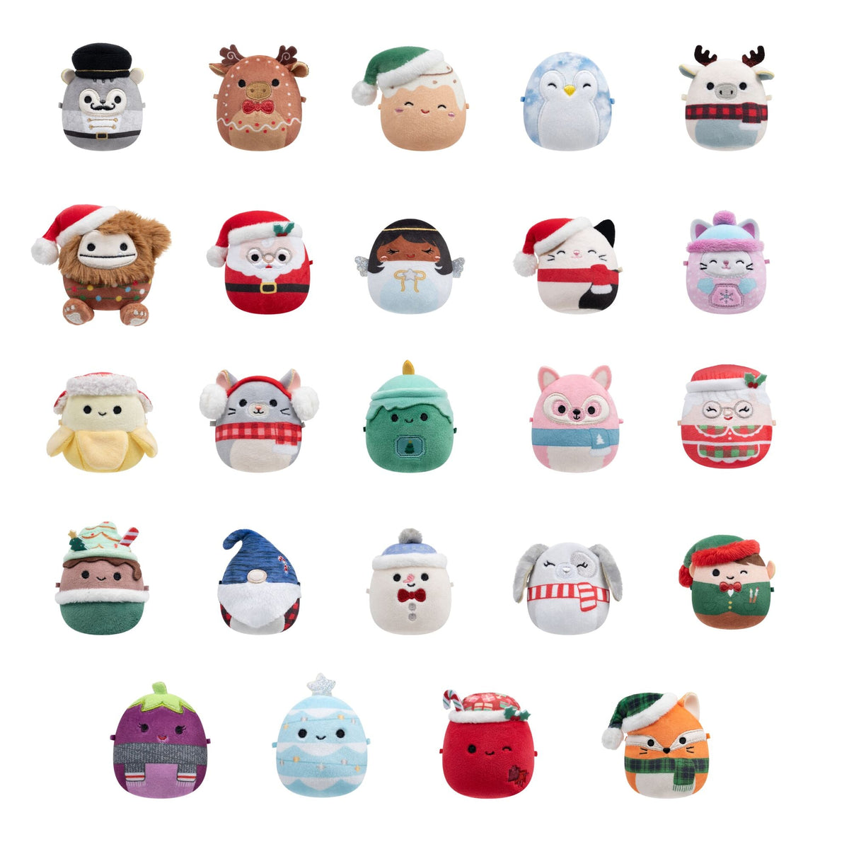 Squishmallows 24-Day Micromallows Holiday Plush Advent Calendar