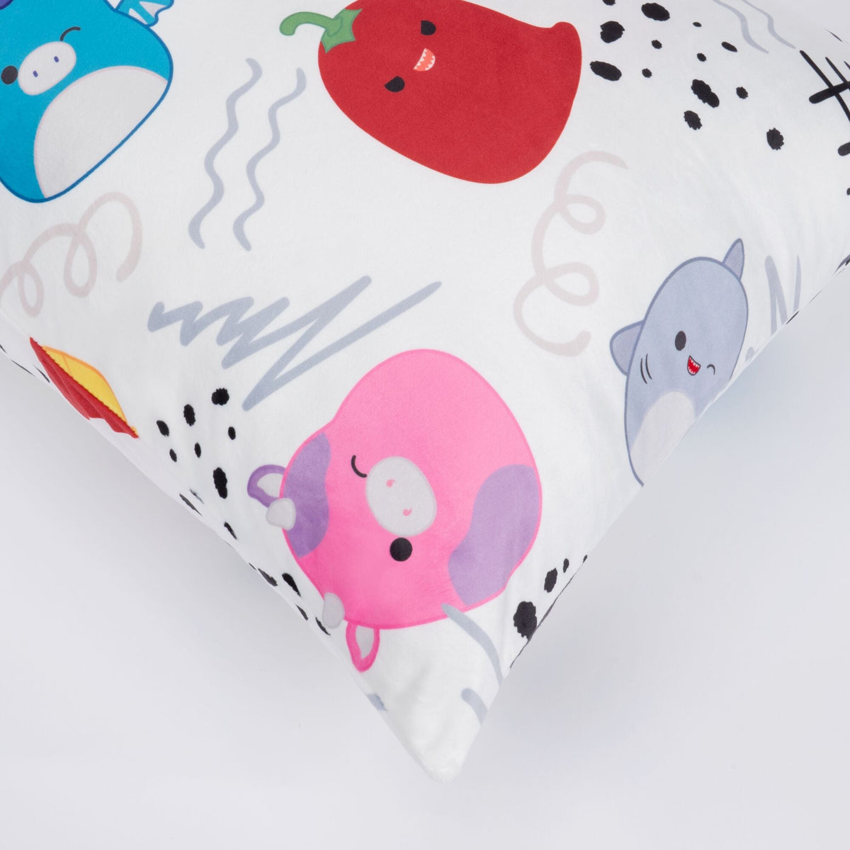 "Squish Vibes" White SquishPillow Pillowcase (Standard)