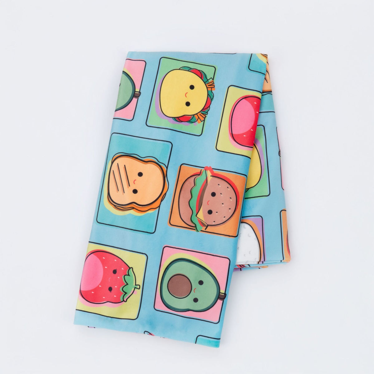 “Total Foodies” Teal SquishPillow Pillowcase (Standard)