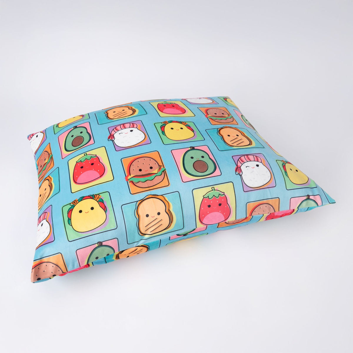 “Total Foodies” Teal SquishPillow Pillowcase (Standard)