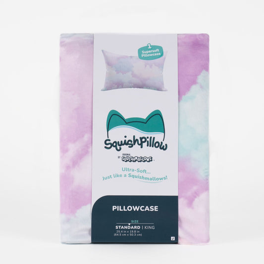 "Pastel Clouds" Purple SquishPillow Pillowcase (Standard)