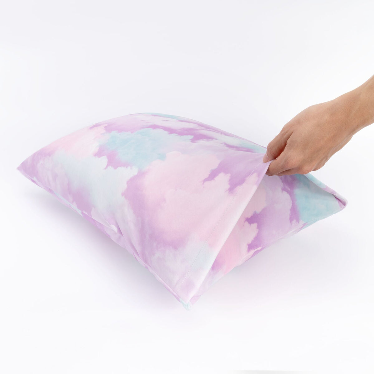 "Pastel Clouds" Purple SquishPillow Pillowcase (Standard)