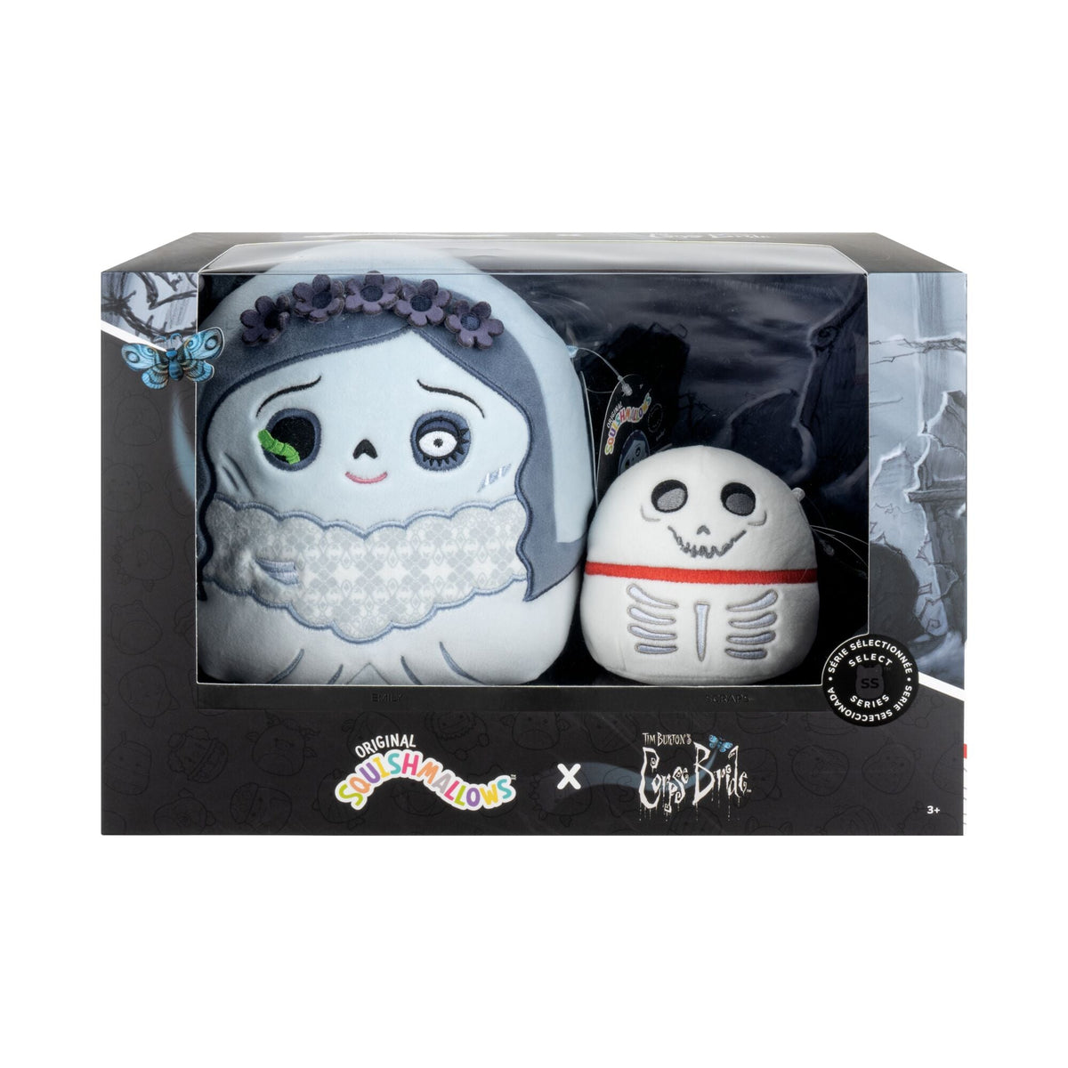 Corpse Bride 8-Inch Emily with Worm and 4-Inch Scraps