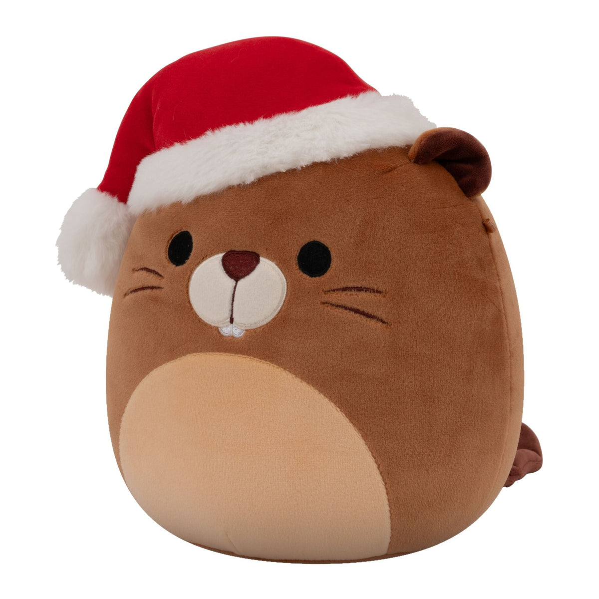 Chip the Beaver with Santa Hat