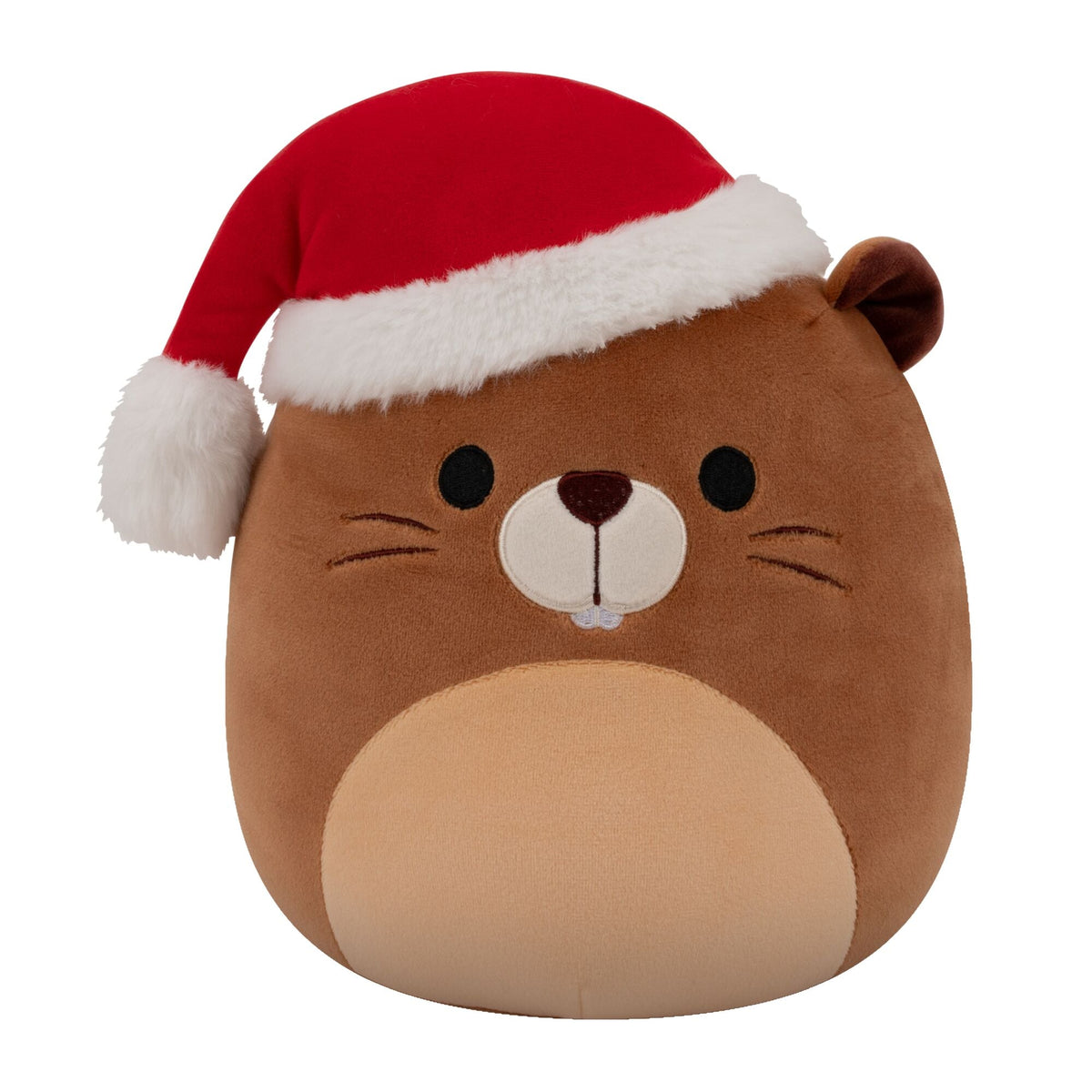 Chip the Beaver with Santa Hat