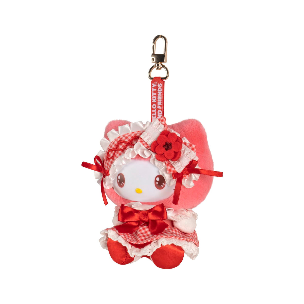 Hello Kitty and Friends 6-Inch Hello Kitty Lolita Bestie Roto Plush Clip-On