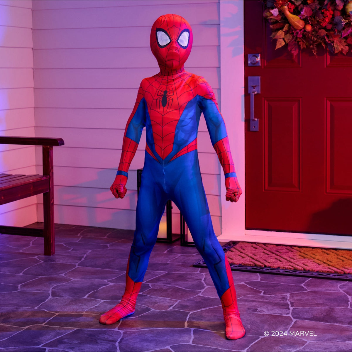 MARVEL Spider-Man Official Youth Deluxe Zentai Costume