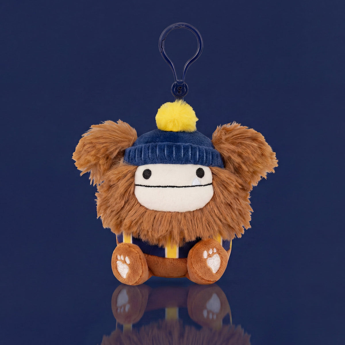 University of Michigan 3.5-Inch Benny the Bigfoot Plush Clip