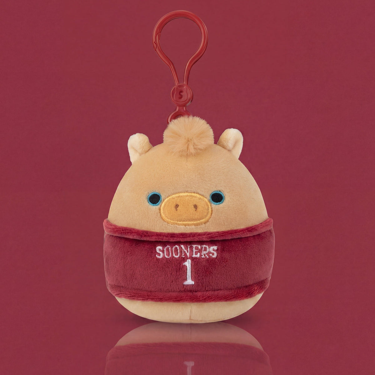 University of Oklahoma 3.5-Inch Boomer Plush Clip