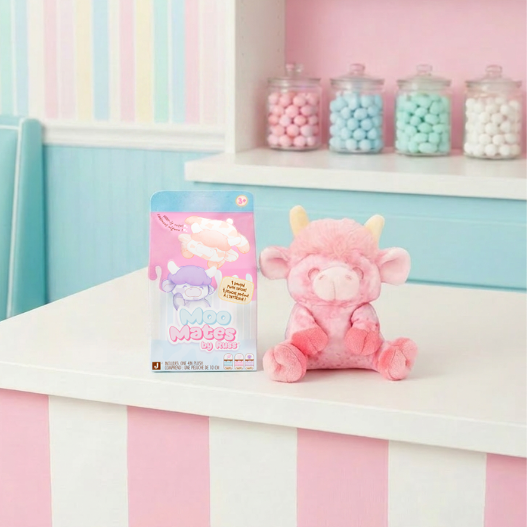 MooMates Milks by Russ 4-Inch Scented Mini Moo Blindbox - Includes 1 Surprise Plush