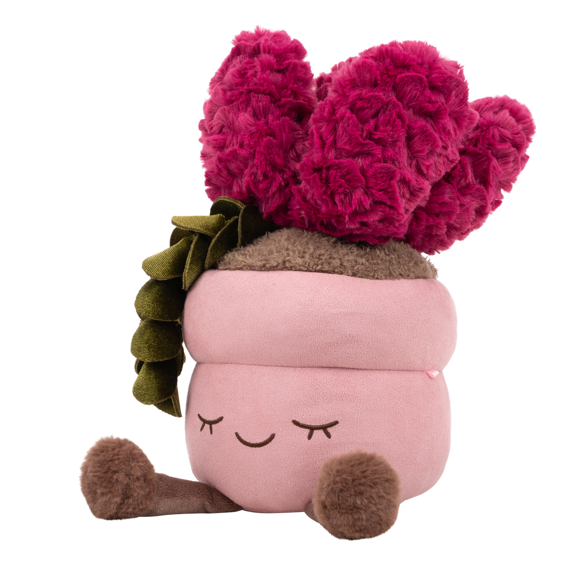 Greenhouse by Russ 12-Inch Pink Pot Succulent Plush