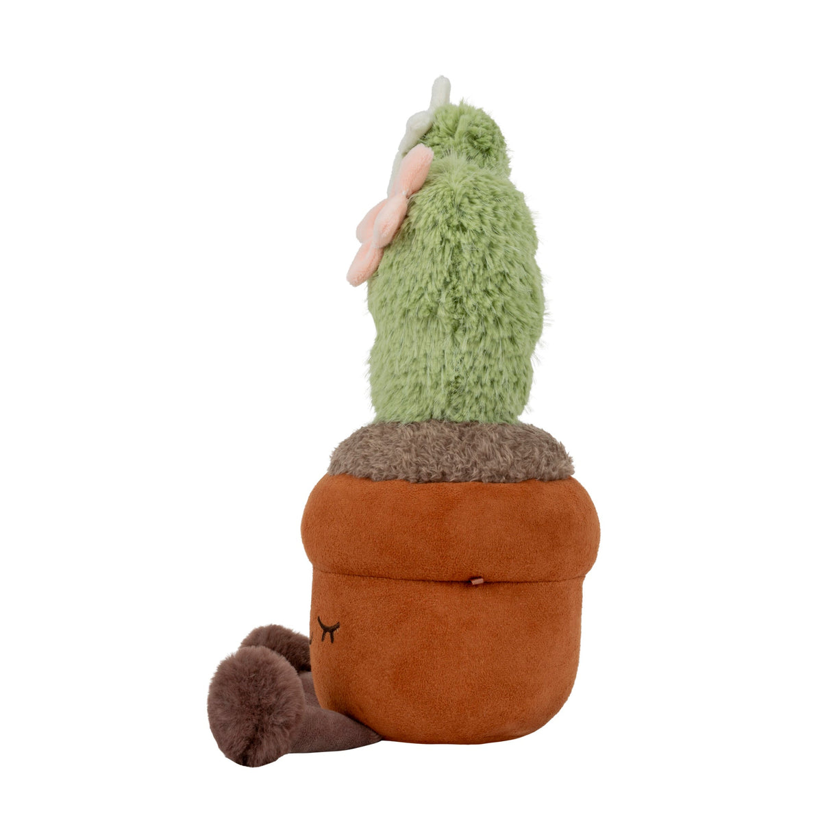 Greenhouse by Russ 12-Inch Brown Flower Cactus Plush