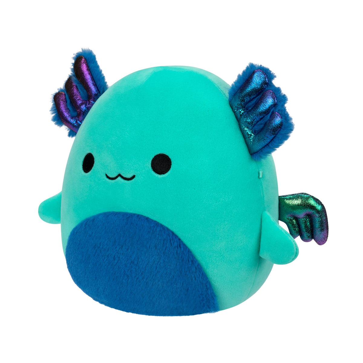 8-Inch Noelani the Teal Axolotl with Wings and Fuzzy Belly