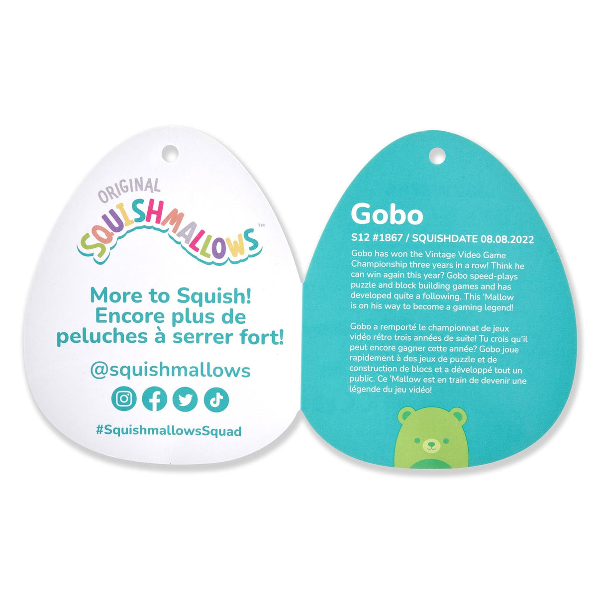 12-Inch Gobo the Neon Green Bear