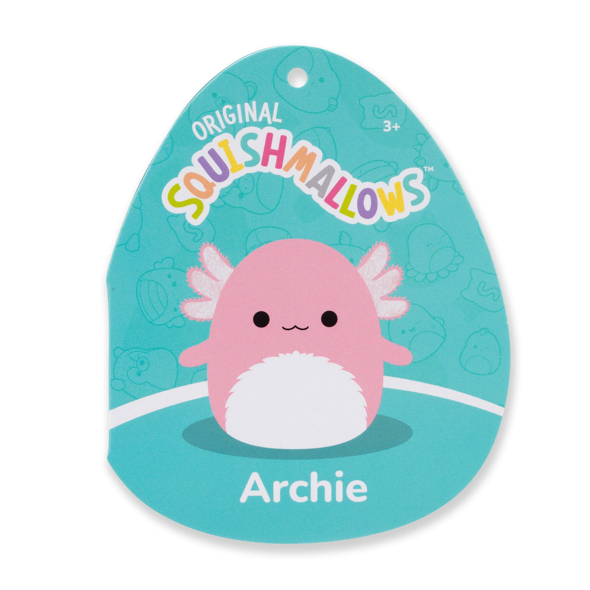 5-Inch Archie the Pink Axolotl with Fuzzy Belly