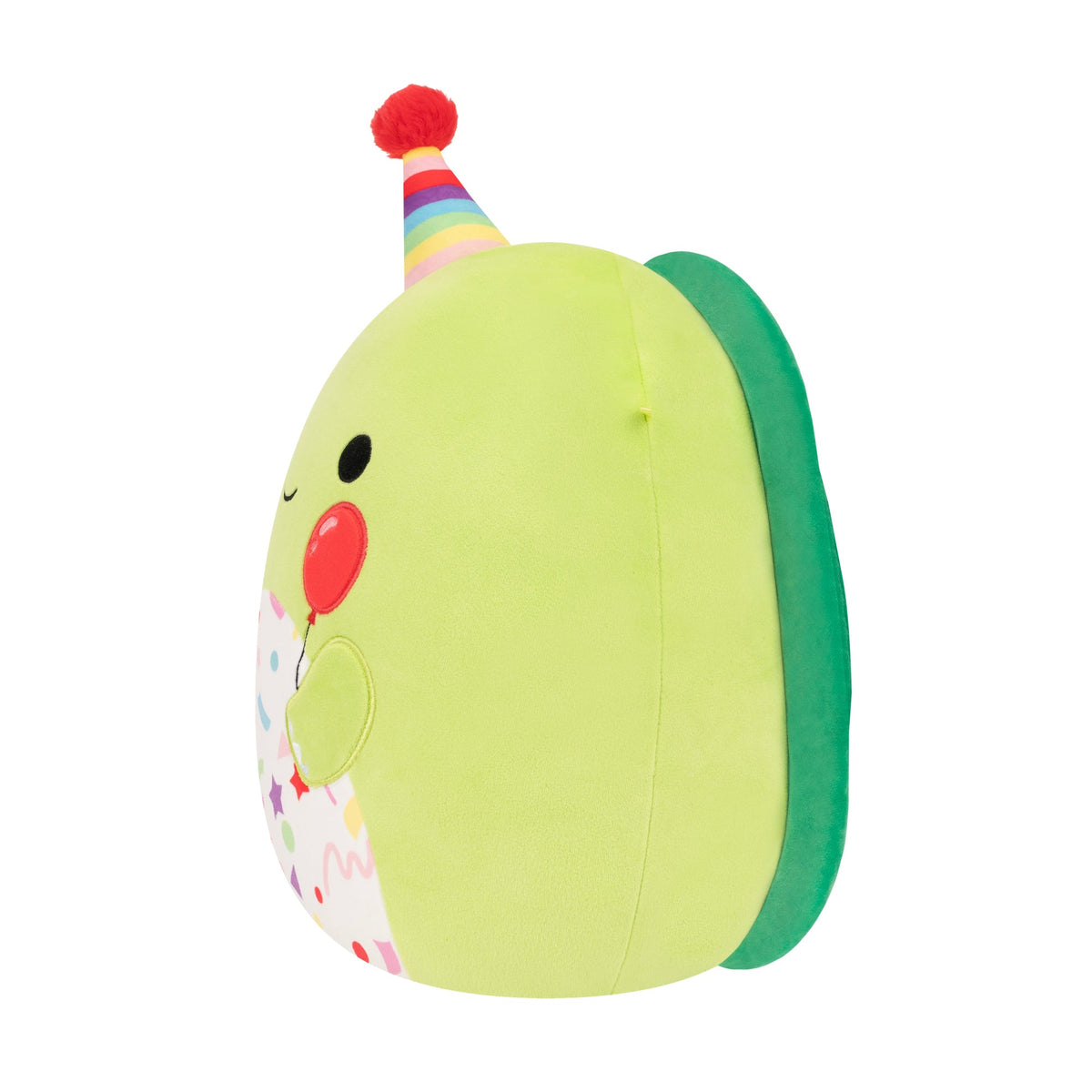 12-Inch Henry the Green Turtle with Birthday Hat Holding Balloon
