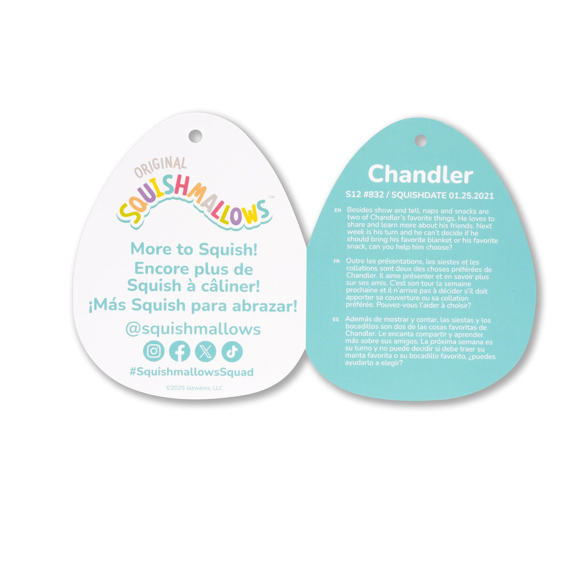 12-Inch Chandler the Yellow Shark