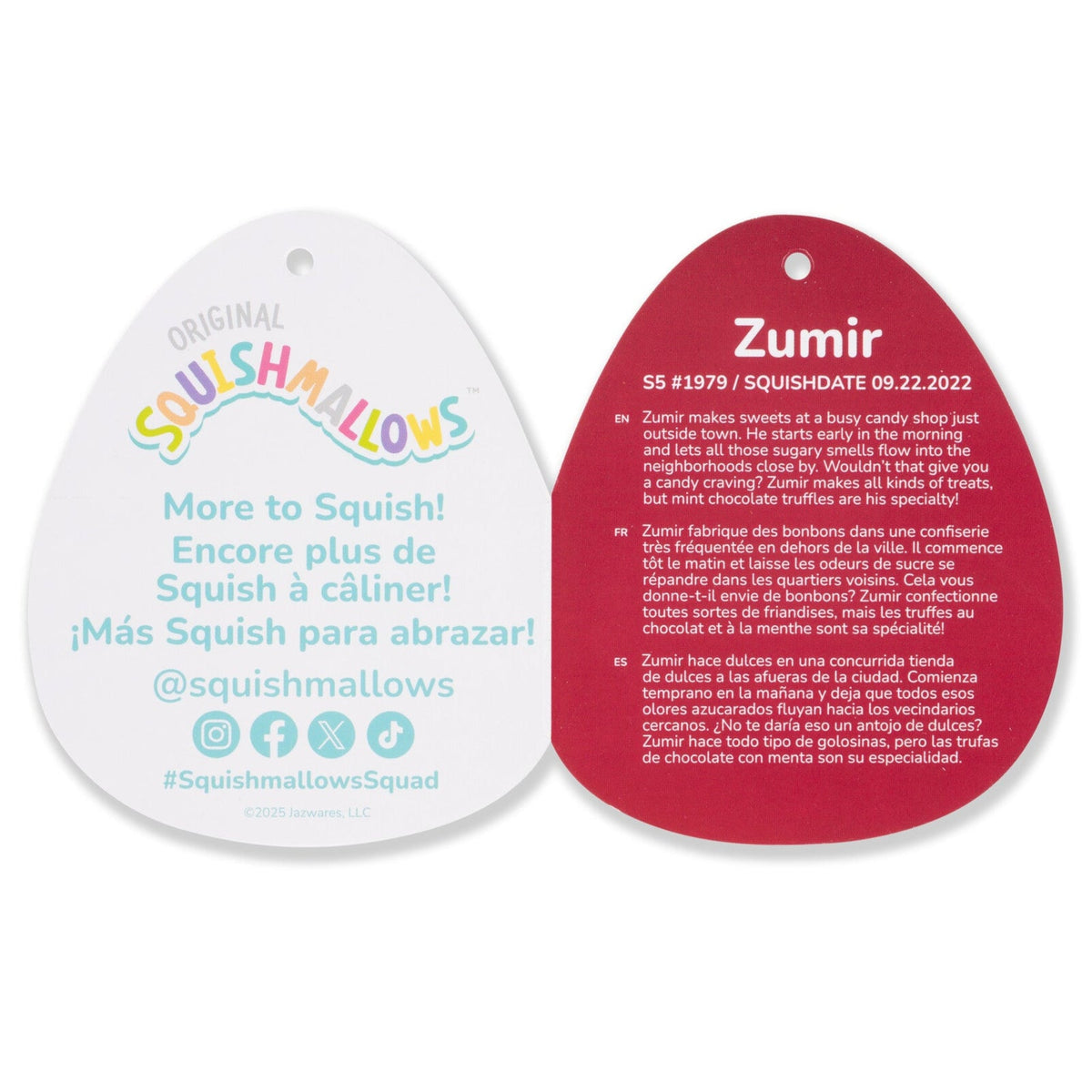 5-Inch Zumir the Green Moose with Peppermint Swirl Belly