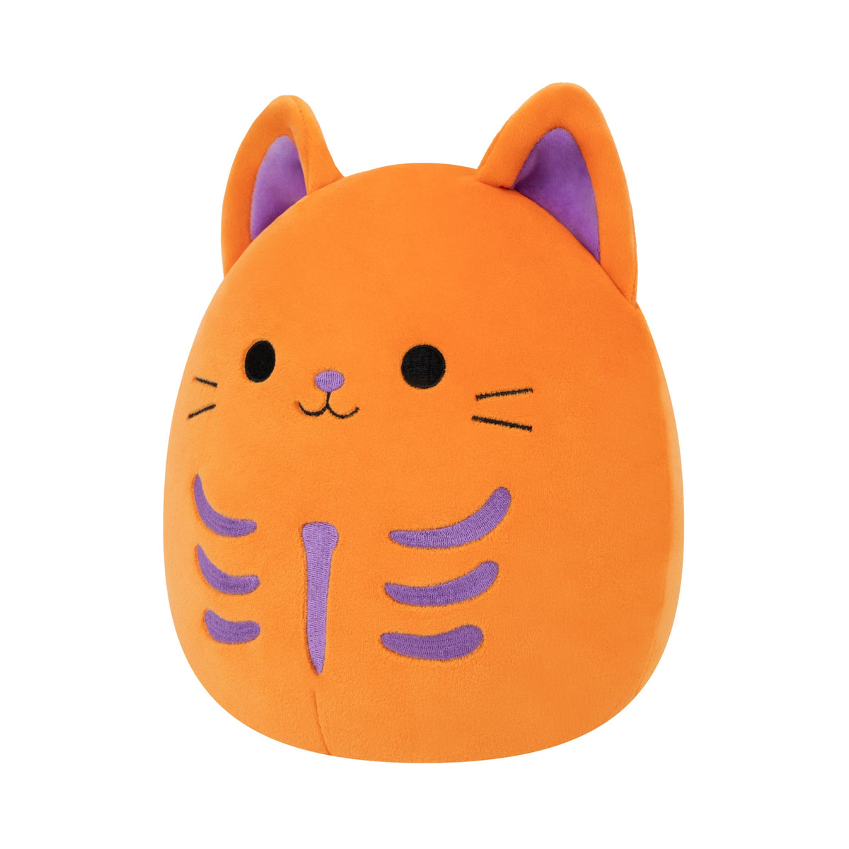 8-Inch Rigatoni the Orange and Purple Skeleton Cat