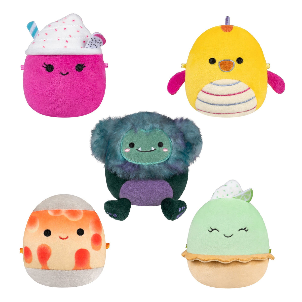 Micromallows 5-Pack - Largo Key Lime Pie, Adelle Lava Lamp, JT Bigfoot, Nicota Dragon Fruit Smoothie, Leif Sea Dragon